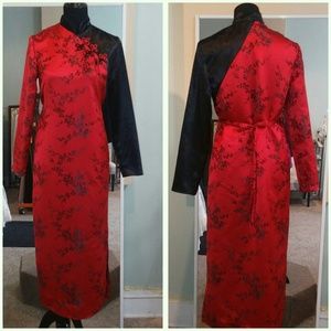 Two tone mandarin dress